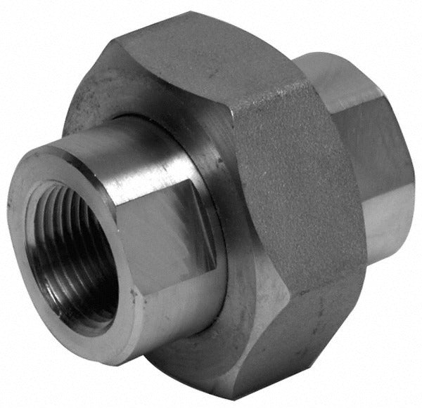 MERIT BRASS Merit Brass 3487D-02 Pipe Union 1/8 in 304 Ss Fnpt 3000 Psi