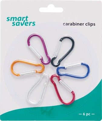 BSC PREFERRED Bsc Preferred 197446 Carabiner Clip Key Ring 6-pack