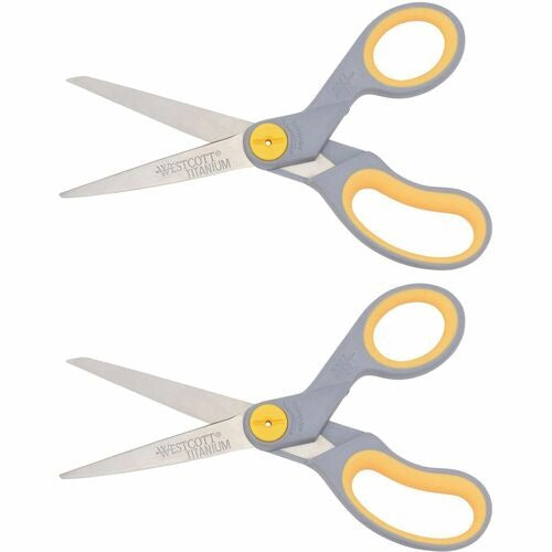 WESTCOTT Acme United ACM13901 Titanium Scissors 8 in Pack of 2