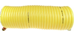 Coilhose Pneumatics N38-25B Coiled Nylon Air Hose 3/8-Inch ID 25-Foot Length with 2 Swivel Fittings