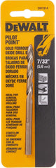 DeWalt DW1914 7/32-Inch Gold Ferrous Oxide Pilot Point Twist Drill Bit