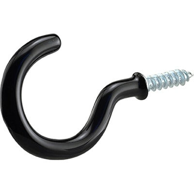 HILLMAN Hillman Fasteners 121025 Black Cup Hooks 2.25 in 4 Pack