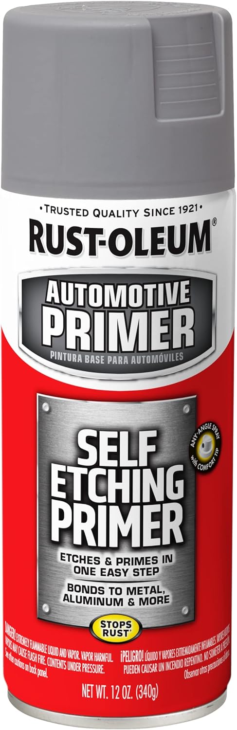 Rust-Oleum 249322 Automotive Self Etching Primer Spray Paint 12 Ounce Dark Green