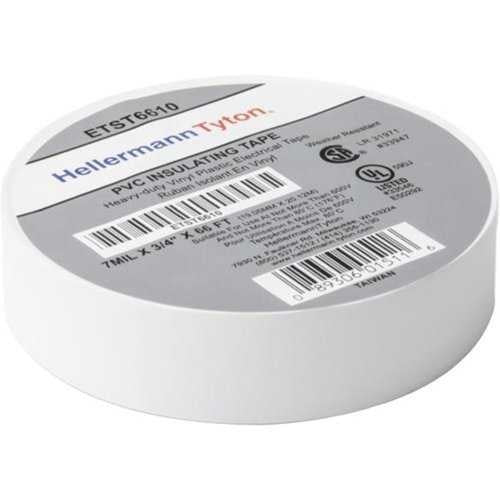 HELLERMANN TYTON Hellermanntyton ETST6610 White Vinyl Electrical Tape