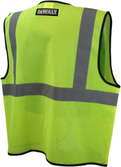 DeWalt DSV220-XL Class 2 Economy Mesh Safety Vest Zipper Closure X-Large