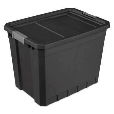 STERILITE Sterilite 14889004 27 Gallon Stacker Tote Black Opaque