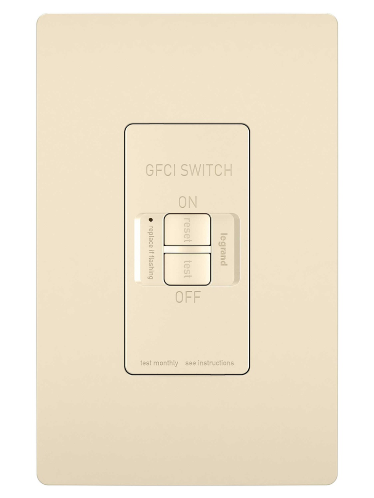 Pass & Seymour 2087LA GFCI Dead Front Receptacle Self-Test 125 VAC 20 Amp