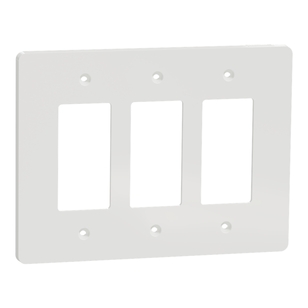 Square D SQWS141003WH Cover Frame, X Series, 3 Gangs