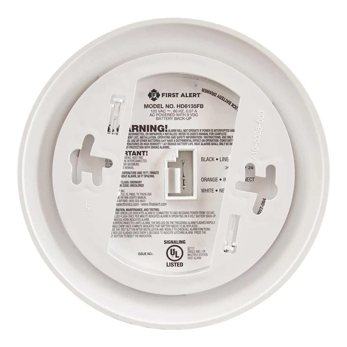 BRK BRK HD6135FB 120 VAC Heat Alarm