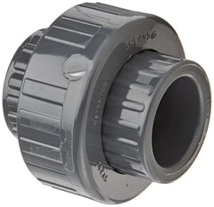 Spears 857-010 PVC Pipe Fitting Union with Viton O-Ring, Schedule 80, Socket