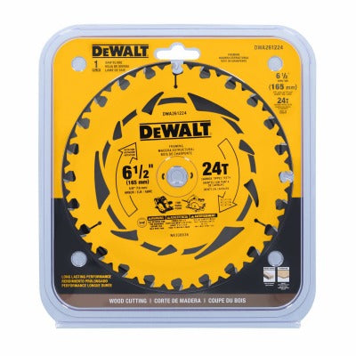 DEWALT Dewalt Accessories DWA261224 6.5 in 24T Circular Saw Blade 5 Pack