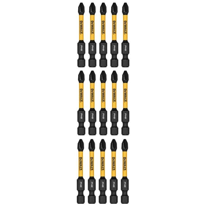 DEWALT Dewalt dwaf2ph2ir15 Phillips 2 Flextorq Bits 15 Pack