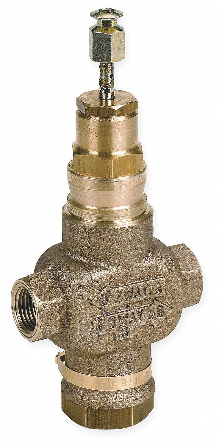 Honeywell V5011N1024 Globe Valve 1/2 Inch NPT Female Water Glycol Steam