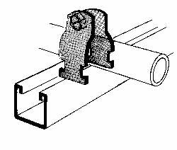 THOMAS & BETTS Thomas Betts 701-1-78 Pipe Tube Clamp 1-7/8 in 12 Gauge