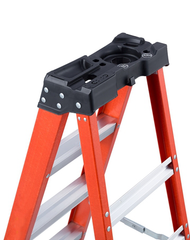 Louisville Ladder FS1406HD 6 Foot 375 lb Duty Rating Fiberglass Ladder