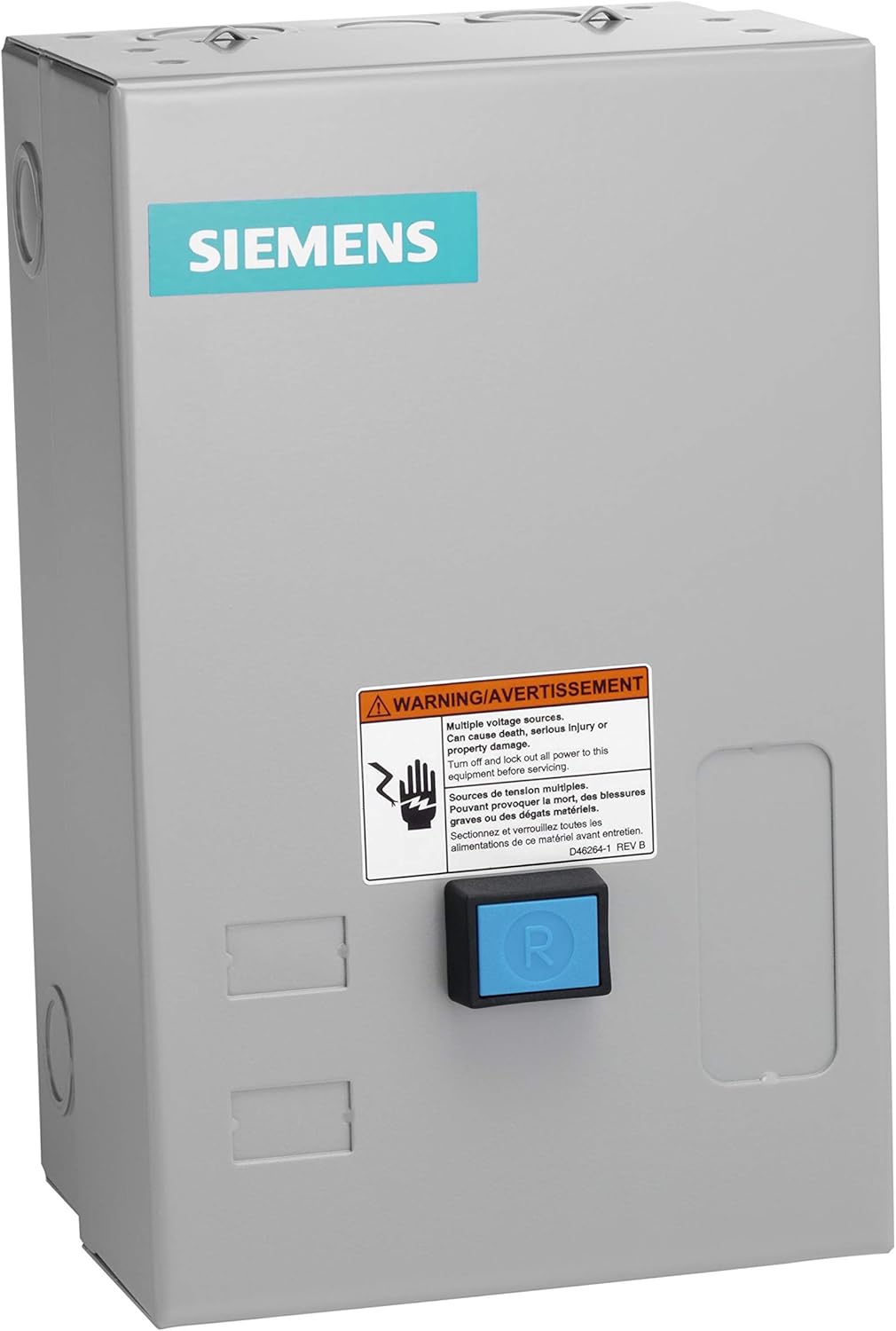 Siemens 49EC14EB110705R Model C Enclosure For Lighting And Heating Contactor NEMA 1 General Purpose 3 Pole Black