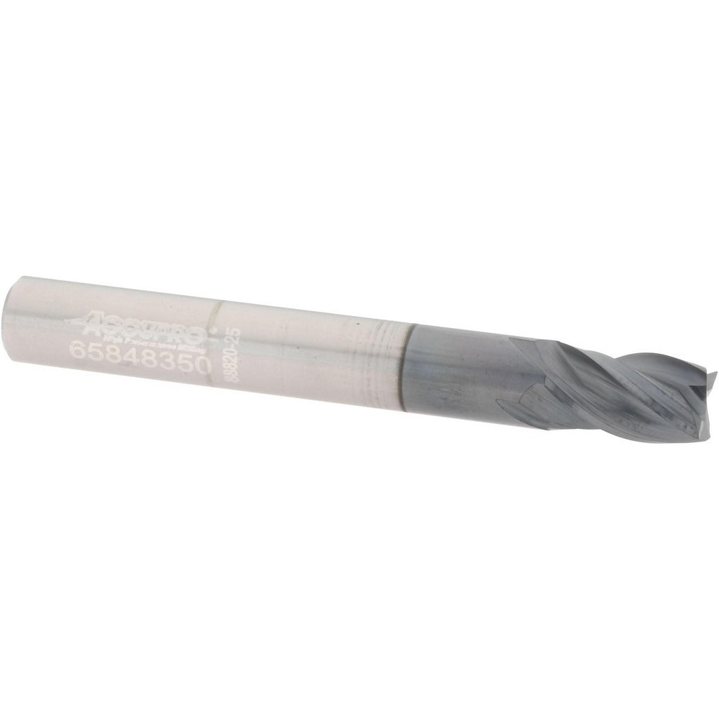 ACCUPRO Accupro 95168254 Square End Mill 1/4 in 4 Flute Carbide Altin