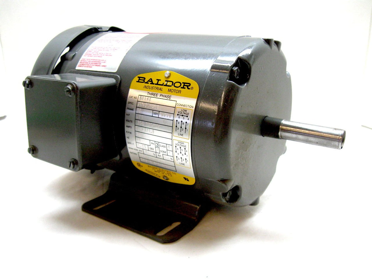 Baldor Electric M3542 3/4 HP 1725 RPM 208-230/460V Motor