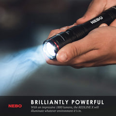 NEBO 6860 Redline-X Rechargeable Flashlight 1800 Lumens Waterproof