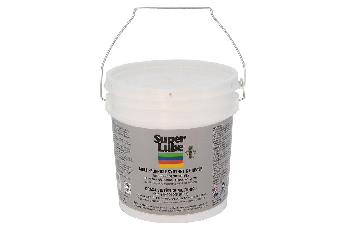 Super Lube 41050 Synthetic Grease 5 lb Pail Translucent White