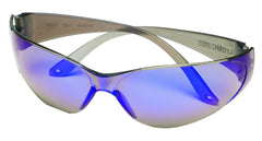 MSA 10008179 Arctic Eyewear Blue Mirror Lens Polycarbonate Anti-Fog Anti-Scratch Gray Frame