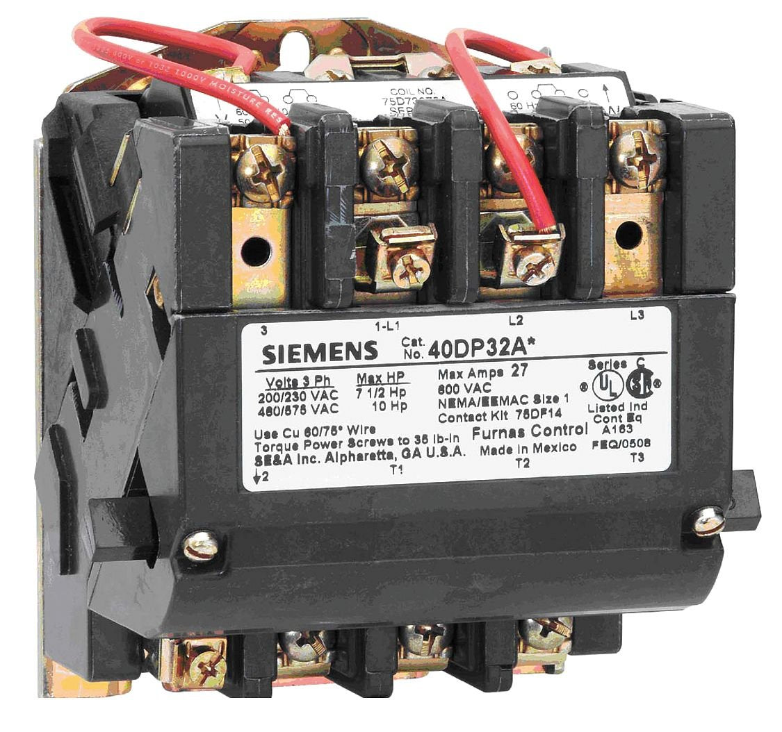 Siemens 40DP32AA Nema Magnetic Contactor 240Vac 27A Nema1