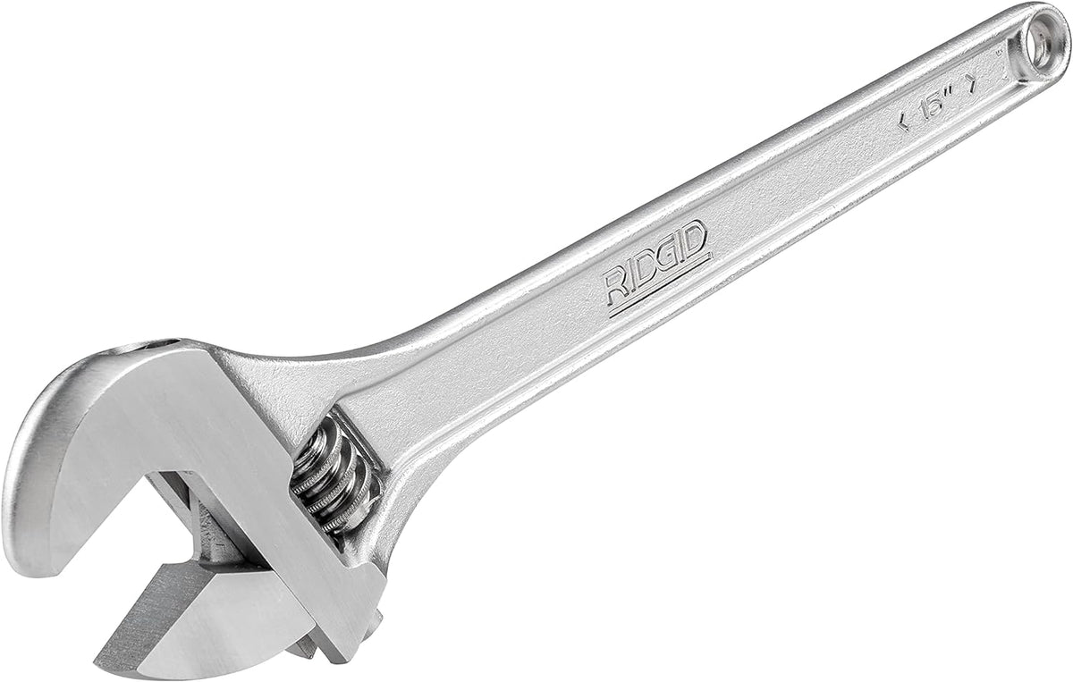 RIDGID 86922 765 Adjustable Wrench, 15-inch Adjustable Wrench for Metric and SAE