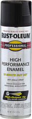 Rust-Oleum 7578838 Professional High Performance Enamel Spray Paint, 15 Oz, Flat Black