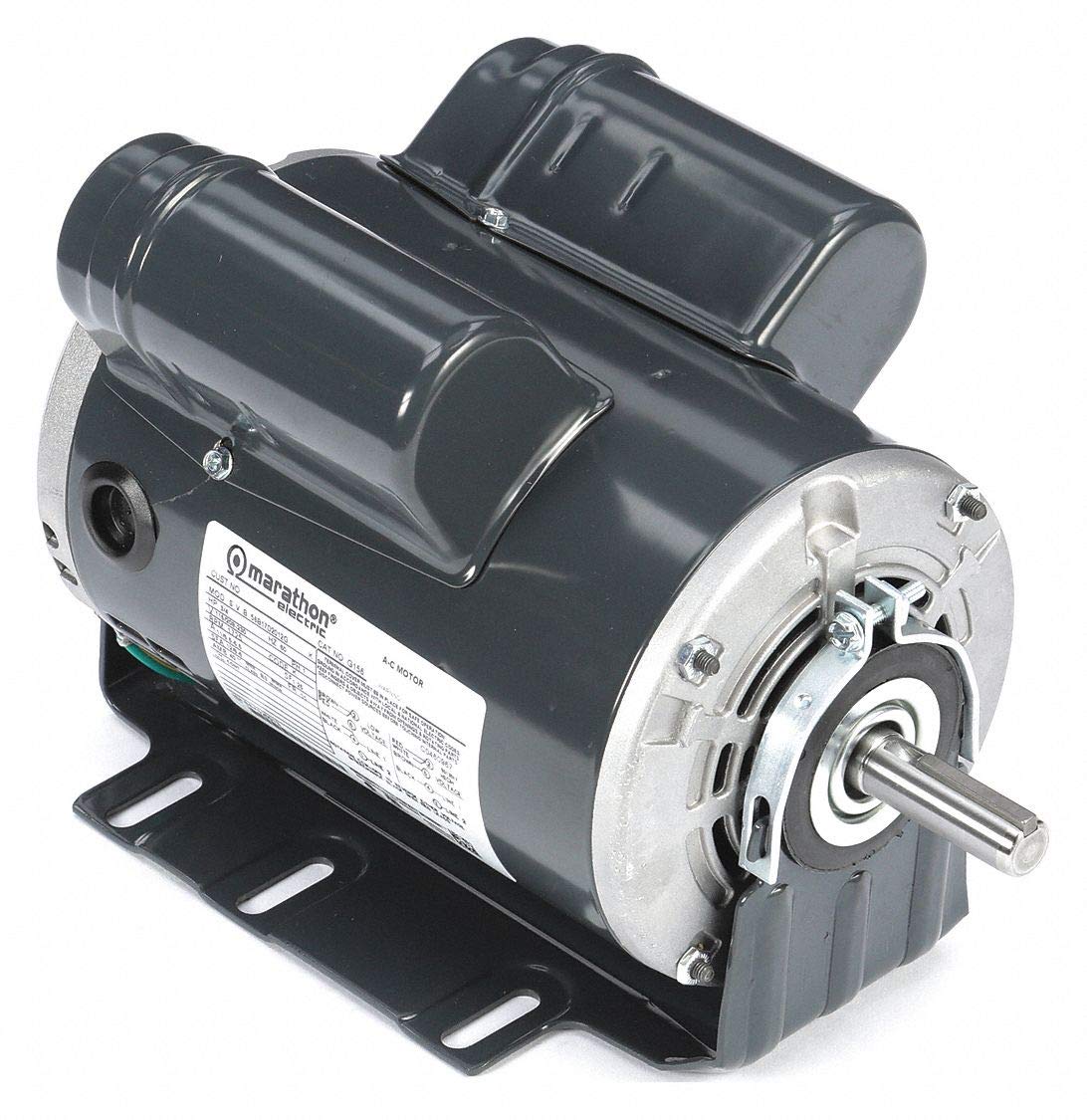 Marathon MG156 56 Frame Open Drip Proof Motor 56B17D2012 0.75 HP 1725 RPM Capacitor Start