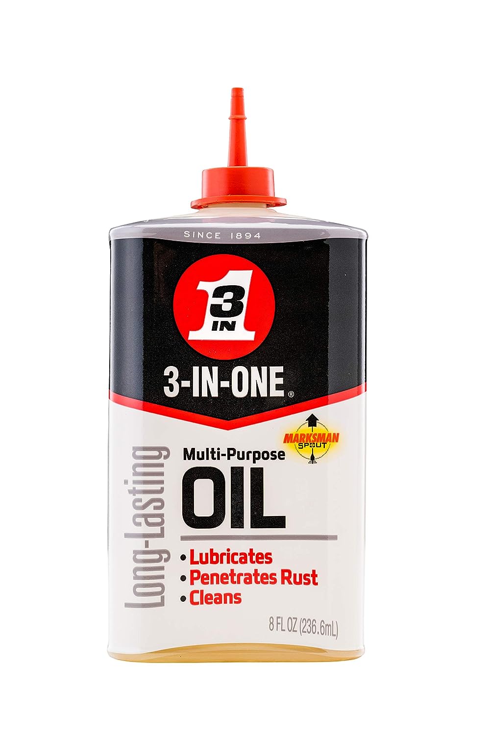 3-IN-ONE 10138 Multi-Purpose Drip Oil, 8 oz, Clear Amber, 12-Pack