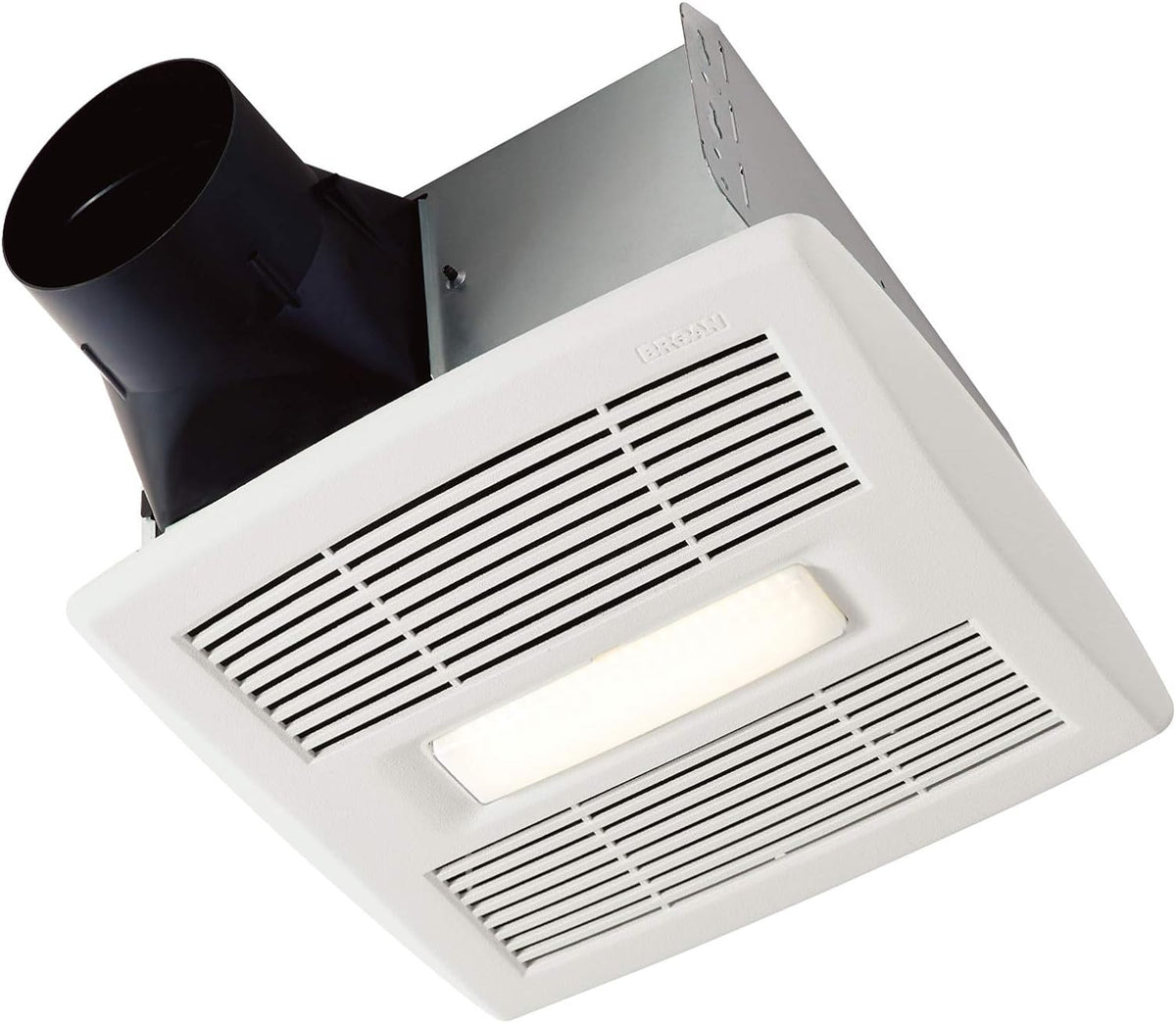 Broan-NuTone AE110L Ventilation Fan with LED Light and Roomside Installation ENERGY STAR Certified 110 CFM 1.0 Sones White