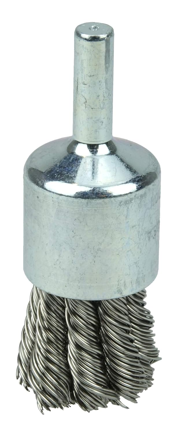 Weiler 10030 3/4 Knot Wire End Brush .020 Stainless Steel Fill