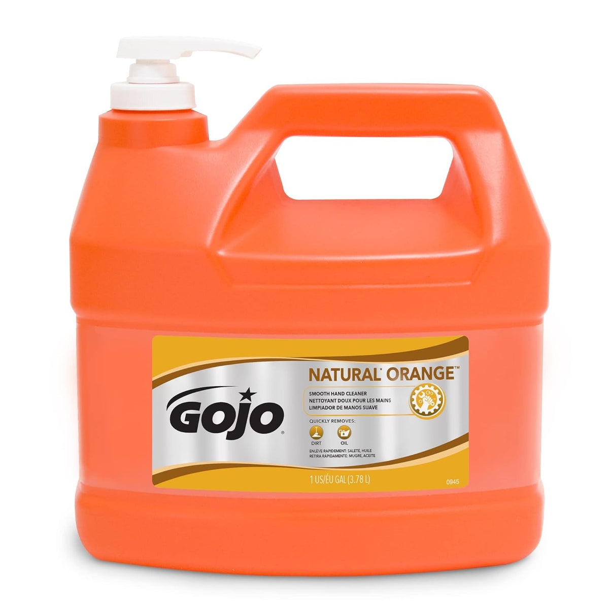 Gojo 0945-04 Natural Orange Hand Cleaner 1 Gallon