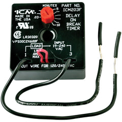 ICM Controls ICM203F Delay On Break Timer 10 Minute Adjustable with 6 Inch Lead Wire