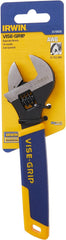 Irwin 2078606 Vise-Grip Adjustable Wrench with Comfort Grip, SAE, 6-Inch