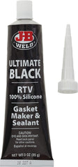 J-B Weld 32329 Ultimate Black RTV Silicone Gasket Maker and Sealant - 3 oz.