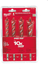 Milwaukee 48-13-0400 Speed Feed Wood Bit Set 4 Pc