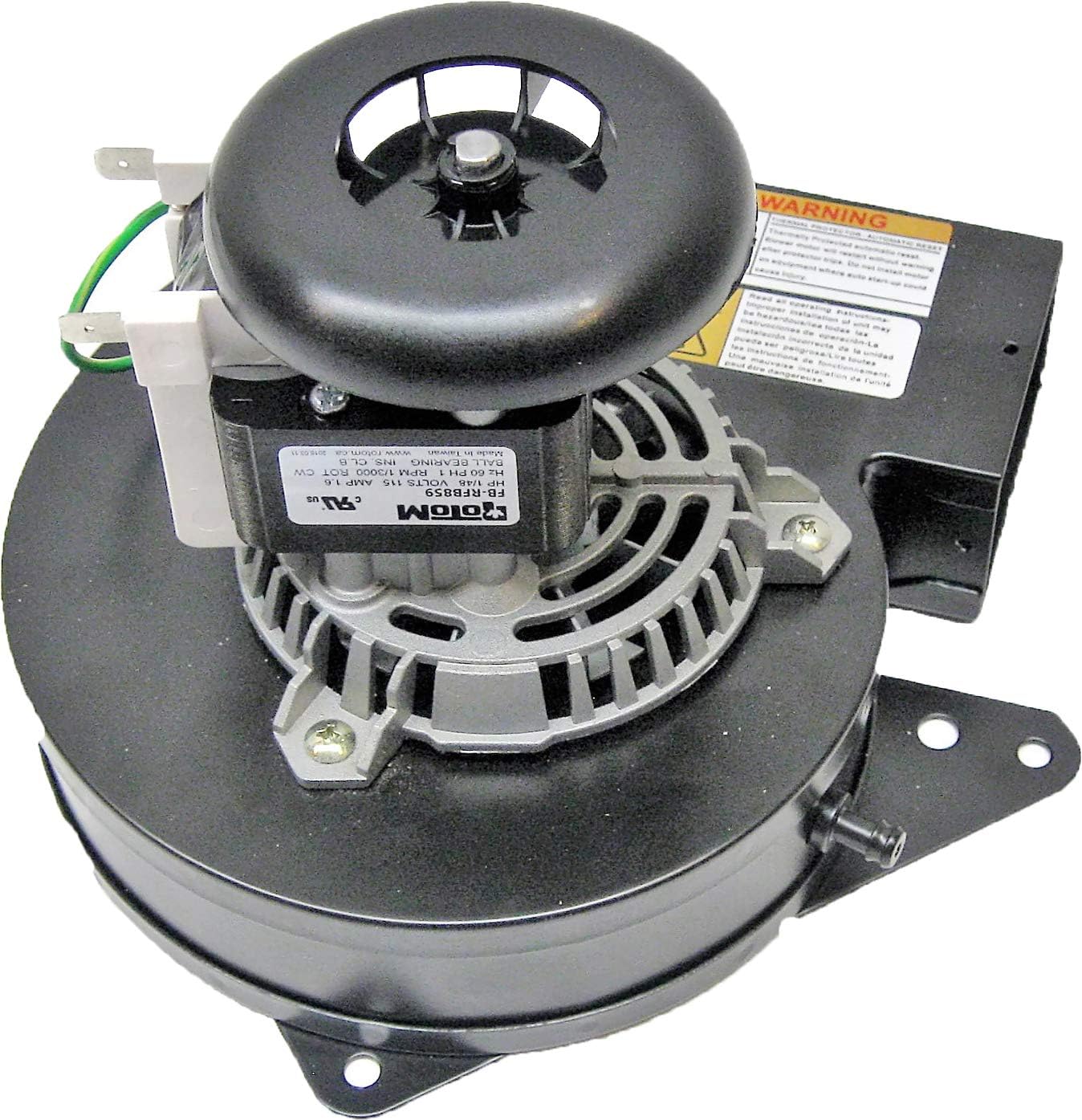 Rotom FB-RFB859 Furnace Draft Inducer Motor Blower 115 Volts 3000 RPM B1859005 B1859005S