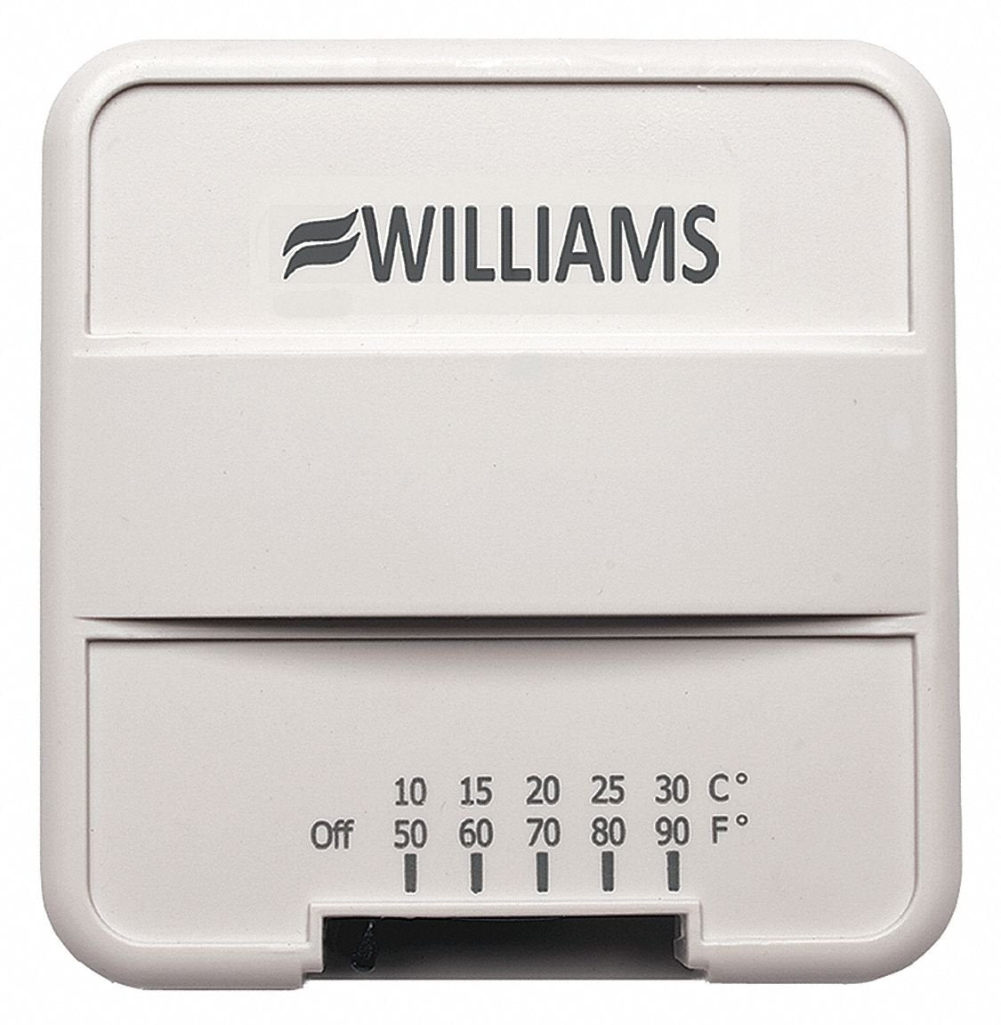 Williams Comfort Products P322016 Wall Mount Thermostat 1V Surface