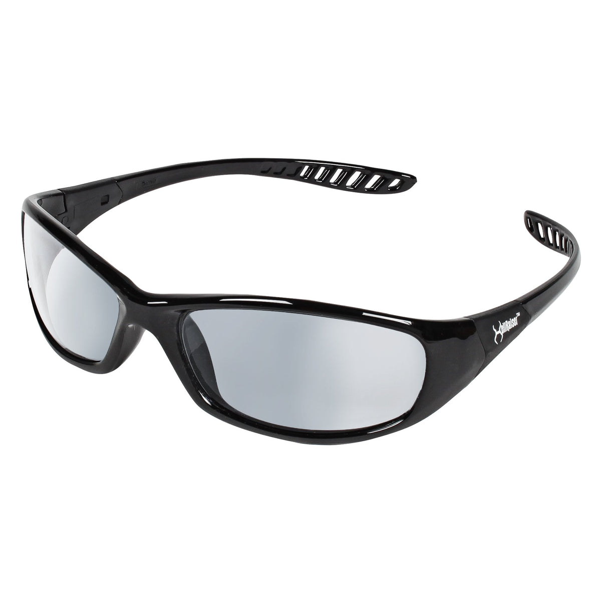 KleenGuard 25716 V40 Hellraiser Safety Glasses Indoor/Outdoor Lens Black Frame