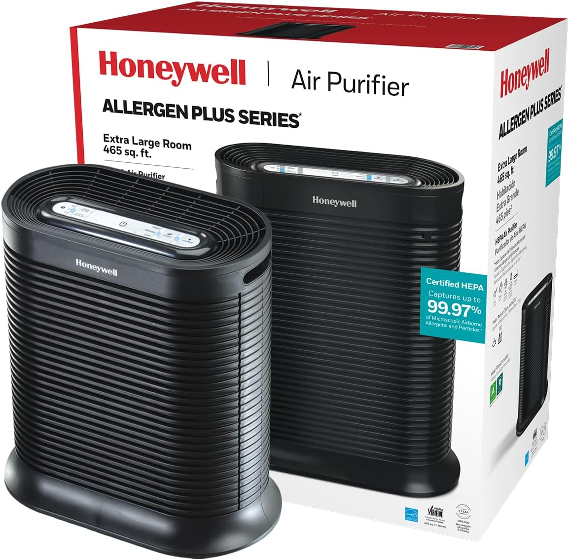 Honeywell HPA300 True HEPA Air Purifier Extra Large Room Black