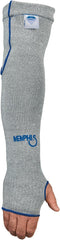 MCR Safety 9318D7T Memphis 7 Gauge Dyneema Sleeve with Thumb-Slot Gray 18-Inch