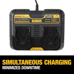 Dewalt DCB102BP 20V MAX Jobsite Charging Station with 4Ah Battery Pack