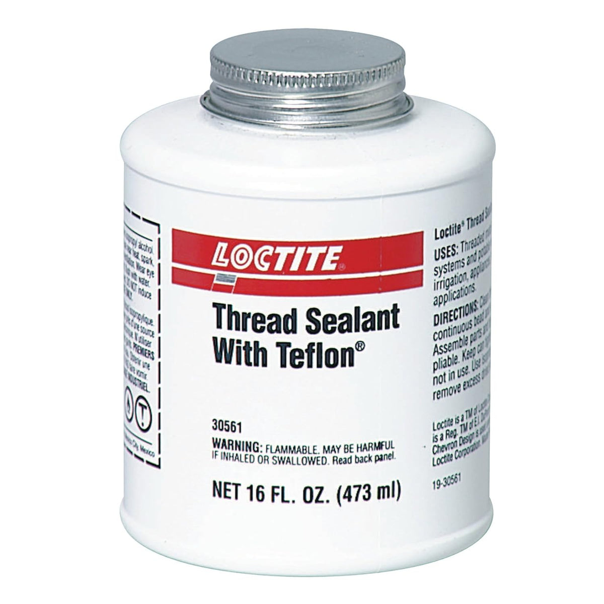 Loctite 1527514 Thread Sealant PTFE 1 pt White Brush Can 16 oz