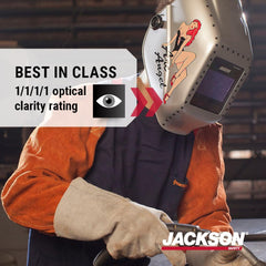 Jackson Safety 46163 TrueSight II Digital Variable Auto Darkening Welding Helmet with Balder Technology 3.25 in x 4 in