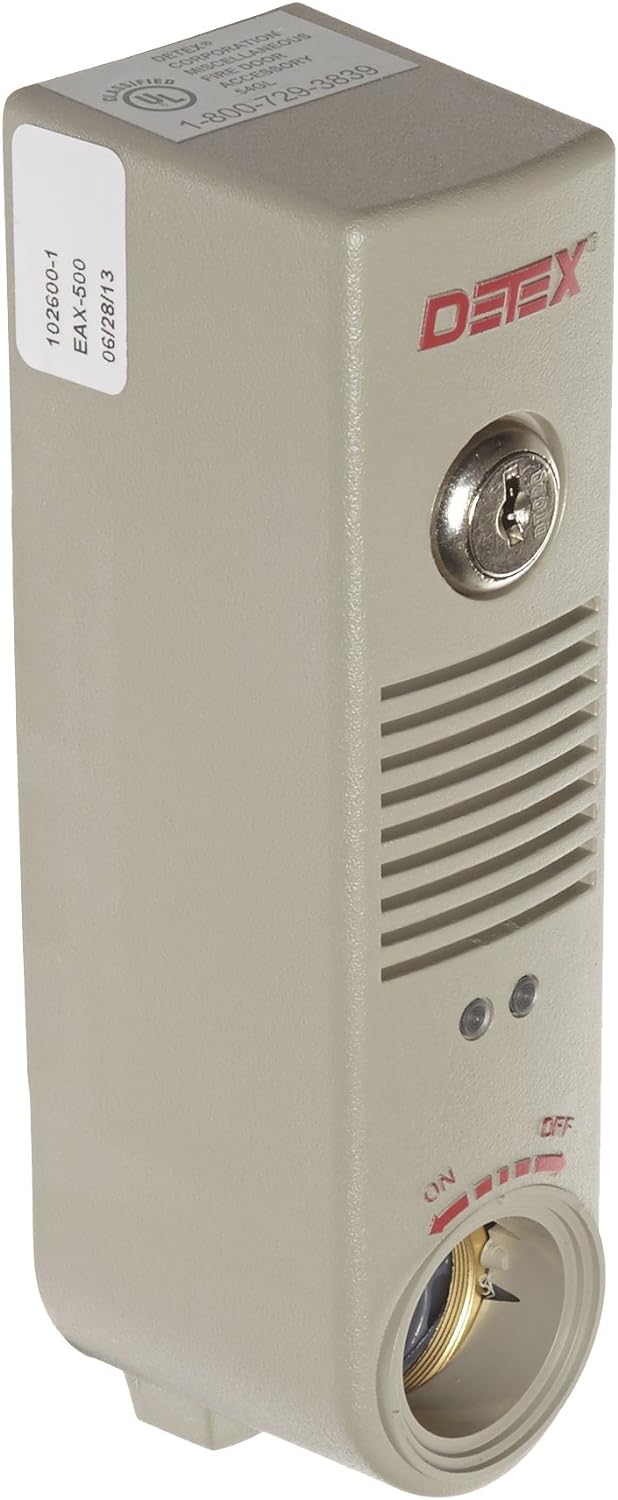 Detex EAX-500 Door Alarm Battery Powered Security Alarm 100dB