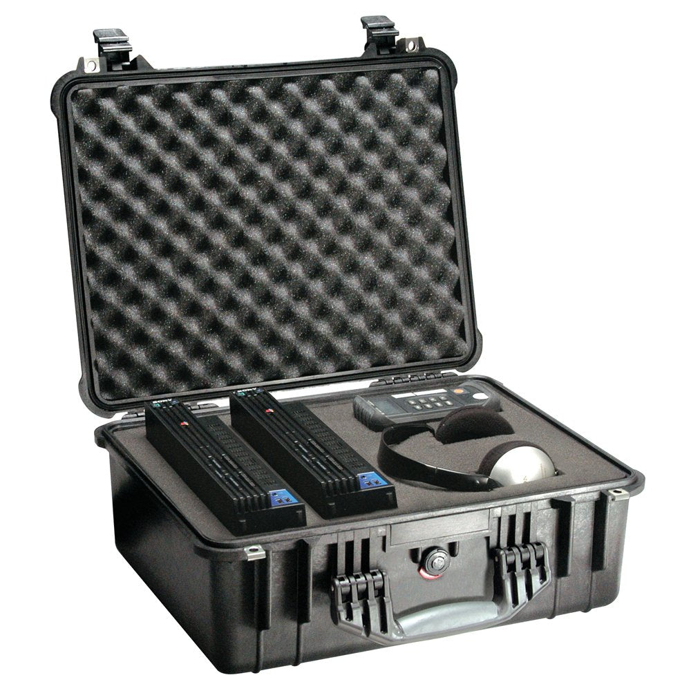 Pelican 1550-000-110 Medium Protector Case with Foam Black 20.66 in L x 17.2 in W x 8.4 in D