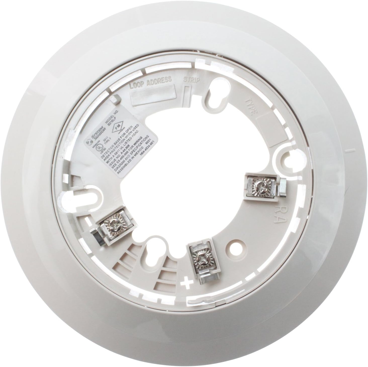 System Sensor B210LP Detector Base 6 Inch Standard Addressable Plug-in ...