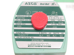 ASCO 8320G136 Solenoid Valve 120AC 1/8 Inch NPT Normally Open