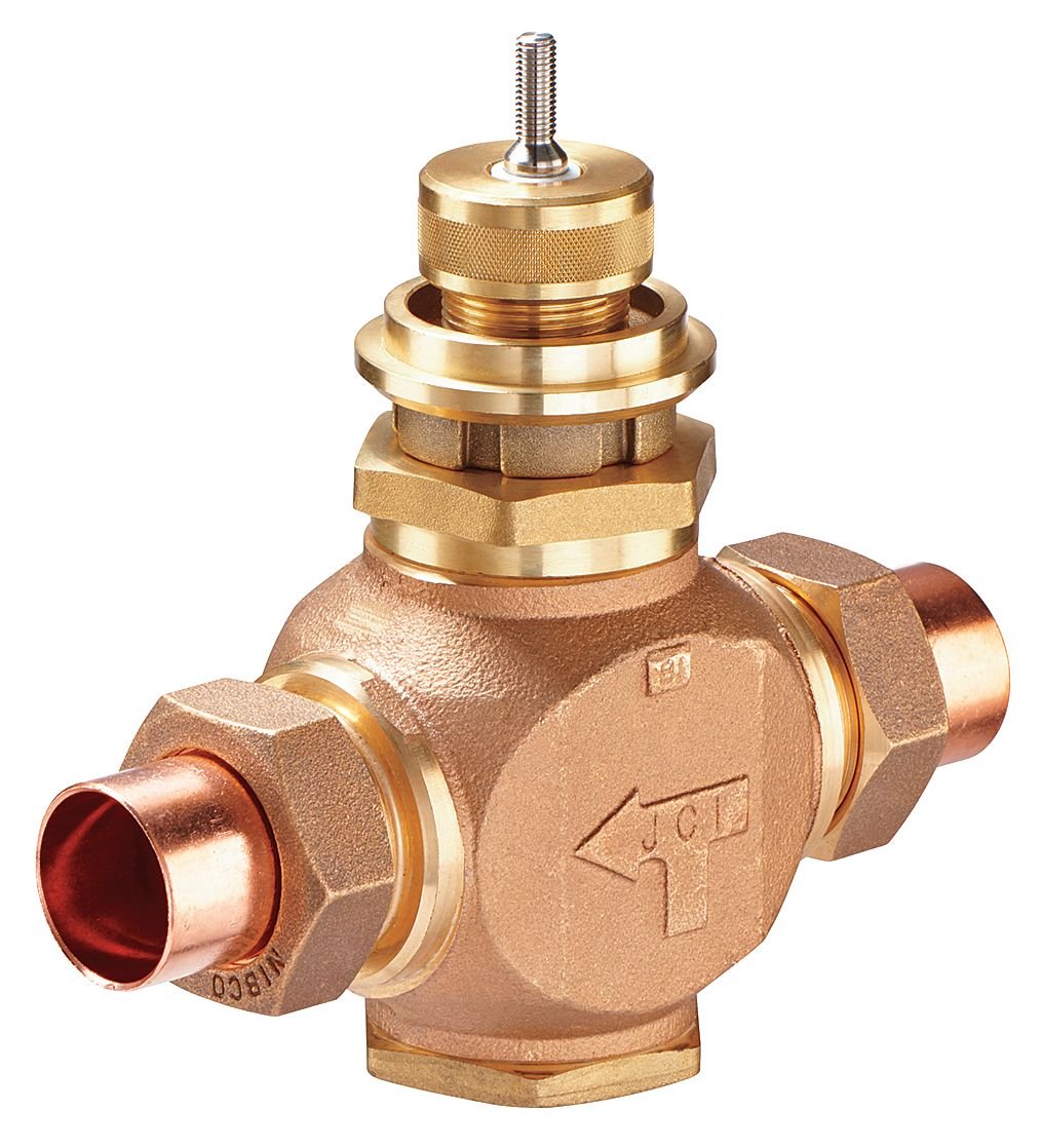 Johnson Controls VG7251ET Bronze Globe Valve 1/2 Inch Union Connection 1.8 Cv